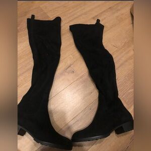 Zara Suede Knee High Boots